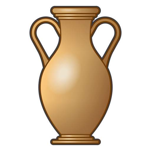 Download a picture Amphora emoji-emoticon by Emojidex оn a transparent background in PNG