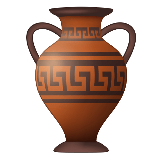 Copy a drawing Vase emoji by Icons8 on a translucent background in PNG