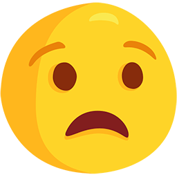 Save a photo Pained Face emoticon by Facebook's Messenger platform оn a transparent background in png