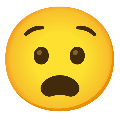 Copy pics Worried anguished symbol created by Google on a colorless background in png