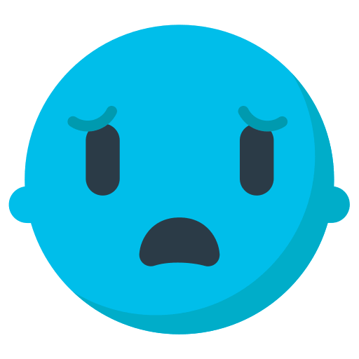 Save a figure Worried anguished emoji-emoticon by Firefox OS оn a transparent background in png