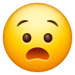Copy photos Pained Face smiley-emoji on Samsung phones and tablets on a translucent background in png