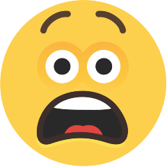 Upload image Worried anguished emoji by the Skype on a colorless background in PNG