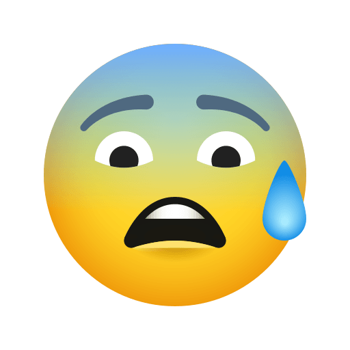 Copy pictures Stressed open mouth emoji-smiley by Icons8 no background in png