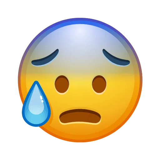 Copy pics Stressed open mouth emoji-smiley of iOS Telegram on a clean background in webp