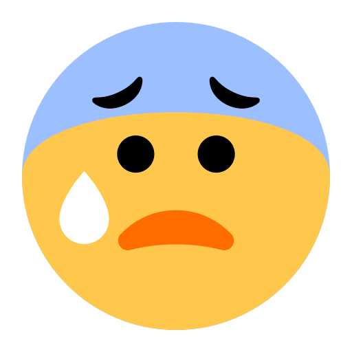 Upload drawings Nervous sweating emoji emoticon by Toss Face 토스페이스 оn a transparent background in png