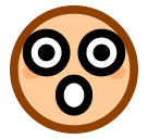 Upload a picture Holy shit emoji by Japanese mobile phone on a clean background in png