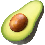 Save a pic Avocado smiley-emoji from Google Android on a translucent background in PNG