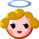 Save a photo Putto emoji-smiley by Au by KDDI on a clean background in png