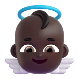 Download pictures Dark-skinned Cupid emotion by Microsoft Teams for PC and Android on a colorless background in PNG