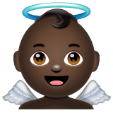Download photos Dark-skinned Cupid emoji by WhatsApp for Android and PC on a clean background in png