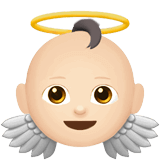 Upload drawings Light-skinned Cupid emoticon from Apple iOS on a clean background in png