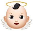 Download photos Light-skinned Putto emoticon by Huawei  on a translucent background in png