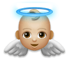 Copy drawings Light-medium-skinned Angel emoji by LG on a translucent background in png