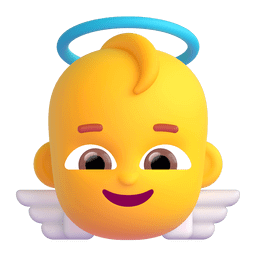 Save a picture Angel emoji-emoticon by Microsoft Teams for PC and Android without a background in png