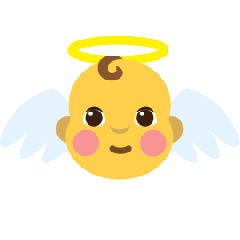 Copy image Cherub smiley-emoji by the Skype on a clean background in PNG