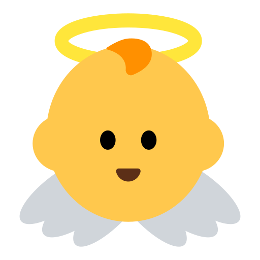 Upload a photo Angel emoticon by Toss Face 토스페이스 оn a transparent background in PNG