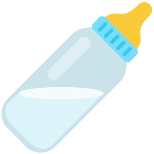 Copy a pic Baby Bottle emoticon by Firefox OS on a clean background in png
