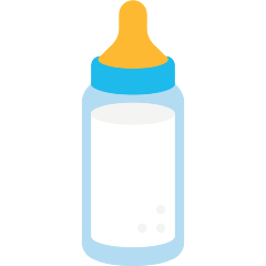 Save pictures Baby Bottle smiley by the Skype on a colorless background in png