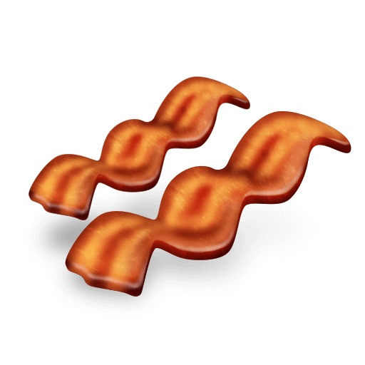 Скопировать изображение лица-символа Кусок Бекона от Emojipedia без фона в ПНГ