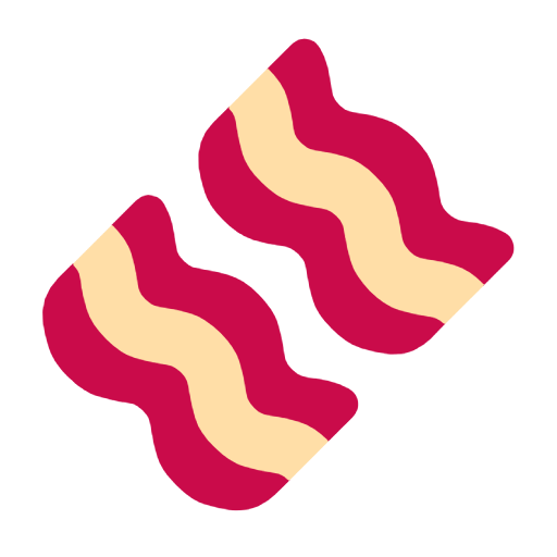 Скопировать изображение эмотика Кусок Бекона от Microsoft 11 на бесцветном фоне в png