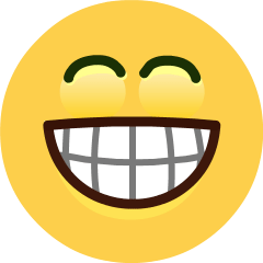 Download figures Grinning Face with Smiling Eyes emoji by the Skype оn a transparent background in PNG
