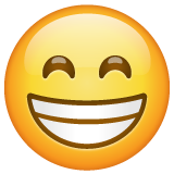 Save a photo Grinning Face with Smiling Eyes smiley-emoji by WhatsApp for Android and PC no background in png