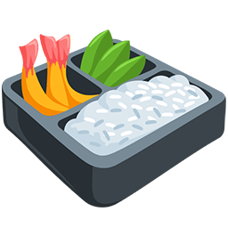 Скачать картинку иконки настроения Суши-бокс от платформы Facebook Messenger на бесцветном фоне в PNG