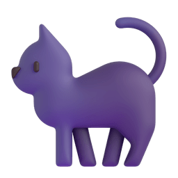 Save a picture Black Cat smiley-emoji by Microsoft Teams for PC and Android on a clean background in png