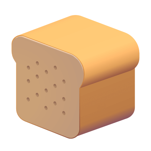 Скопировать фото эмотикона Буханка Хлеба от Microsoft на прозрачном фоне в пнг