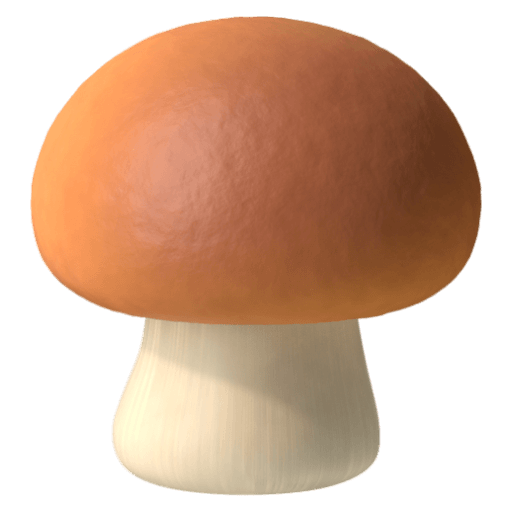 Copy a drawing Champignon symbol from Google Android on a clean background in PNG