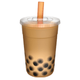 Загрузить картинки эмотикона Бабл Чай от Apple iOS на бесцветном фоне в ПНГ