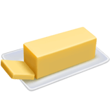 Save photos Butter emoticon from Apple iOS on a translucent background in PNG