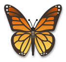 Download a photo Butterfly emoticon by LG on a colorless background in PNG
