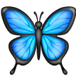 Copy a figure Butterfly emoji on Samsung phones and tablets without a background in PNG