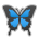 Save a photo Butterfly emoji-emoticon на PlayStation on a clean background in png
