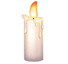 Скачать картинки эмотика Свеча в подсвечнике от Huawei на прозрачном фоне в пнг