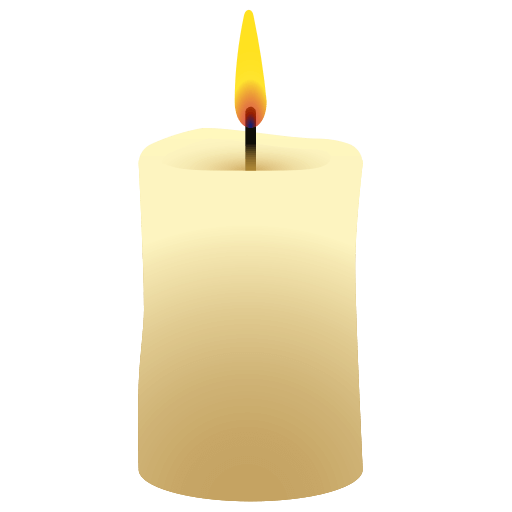 Загрузить снимок смайлика Свечка в подсвечнике от Icons8 на чистом фоне в ПНГ