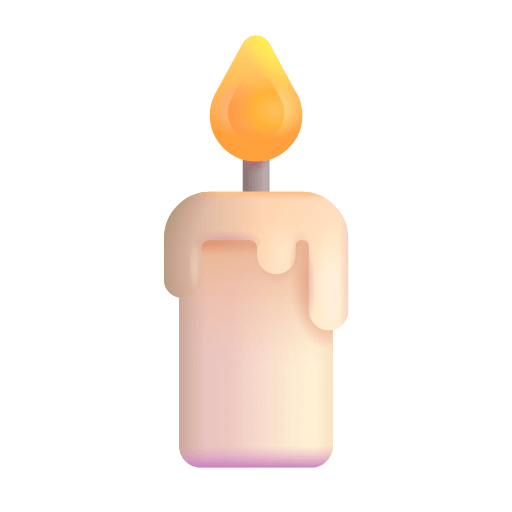 Скопировать фотки смайла Свеча в подсвечнике от Microsoft без фона в ПНГ