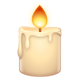 Скопировать фотографии иконки настроения Свеча в подсвечнике от WhatsApp для Android и ПК на просвечивающем фоне в png