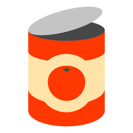 Сохранить картинку смайлика Консервированные томаты от Toss Face 토스페이스 на чистом фоне в PNG