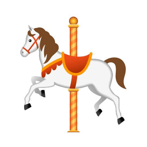 Save a pic Merry Go Round emoji-smiley by Icons8 оn a transparent background in png