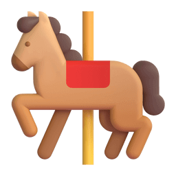 Upload figures Merry Go Round emoji by Microsoft Teams for PC and Android without a background in png