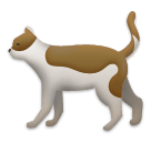 Save image Red cat symbol by LG on a colorless background in png