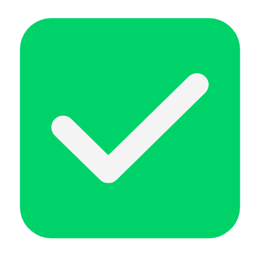 Copy a figure Green Check Mark smiley-emoji by Microsoft 11 on a translucent background in png