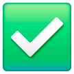Upload a pic Green Tick emotion on Samsung phones and tablets no background in png