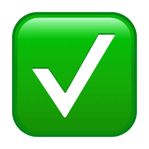Copy drawings Green Check Mark emoji-emoticon of iOS Telegram no background in webp