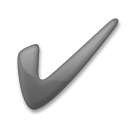 Save a pic Check Mark emotion by LG on a clean background in PNG