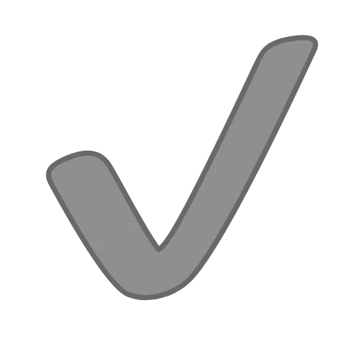 Copy pics Black Mark Correct symbol of emotion of iOS Telegram no background in webp