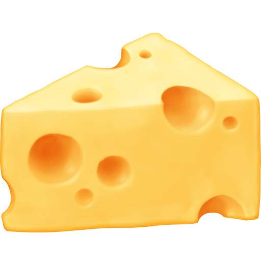 Сохранить картинки эмоции Кусок Сыра от Фейсбук на просвечивающем фоне в PNG